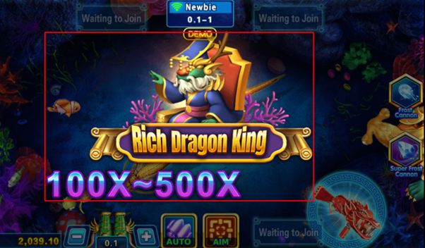 Nút Rich Dragon King và Giải Thưởng